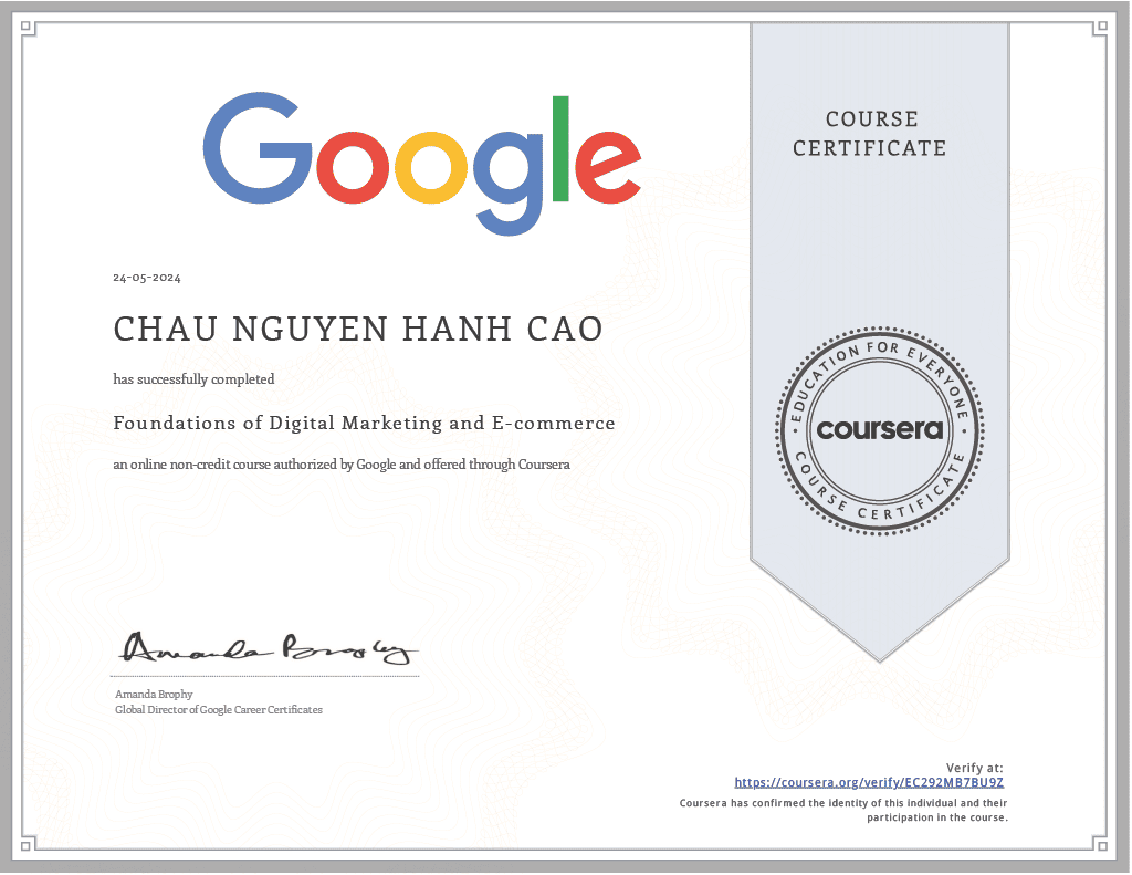 Google Digital Marketing Certificate 1