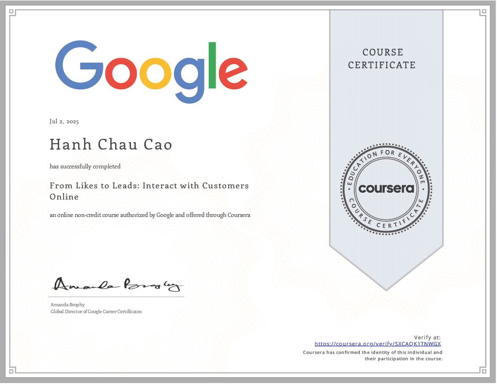 Google Digital Marketing Certificate 2