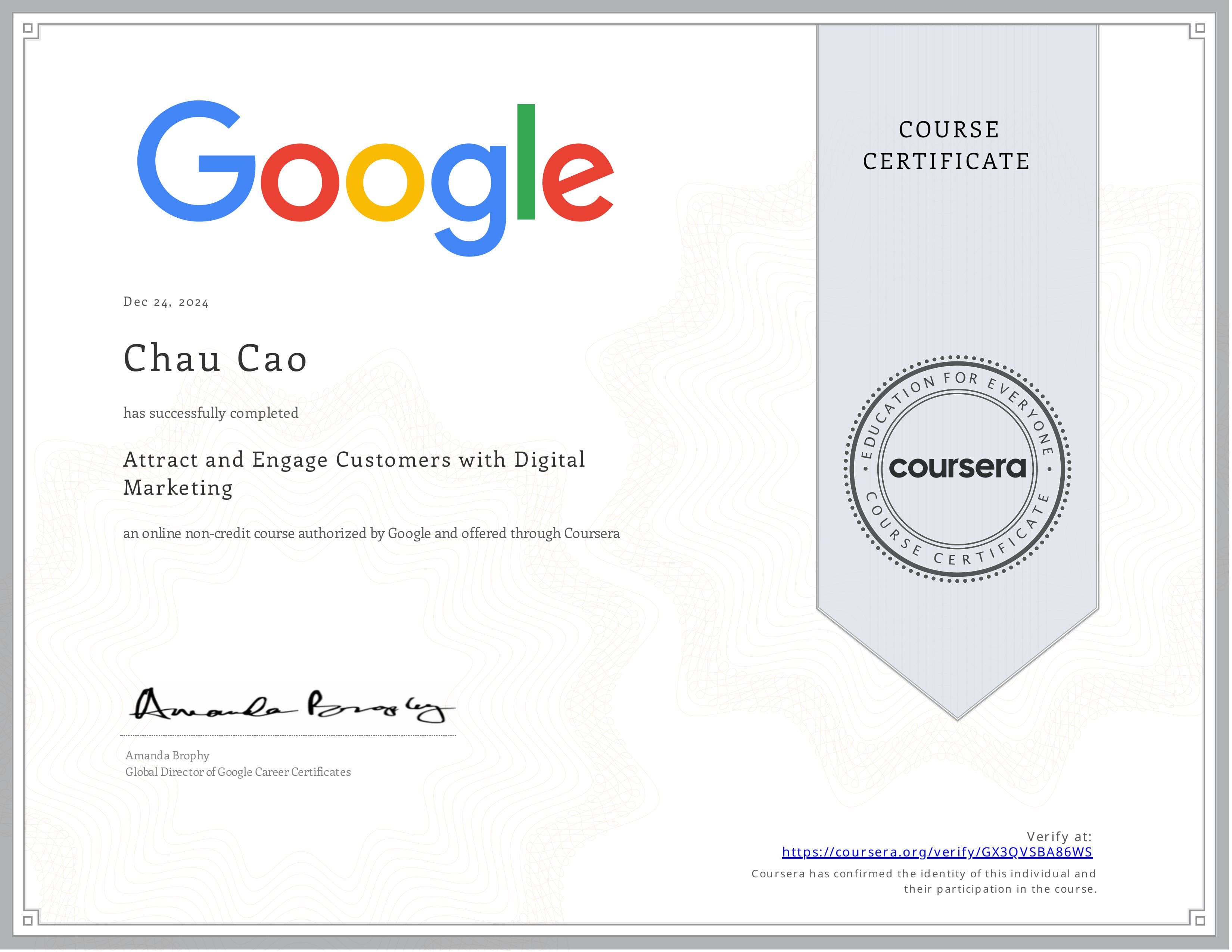 Google Digital Marketing Certificate 4