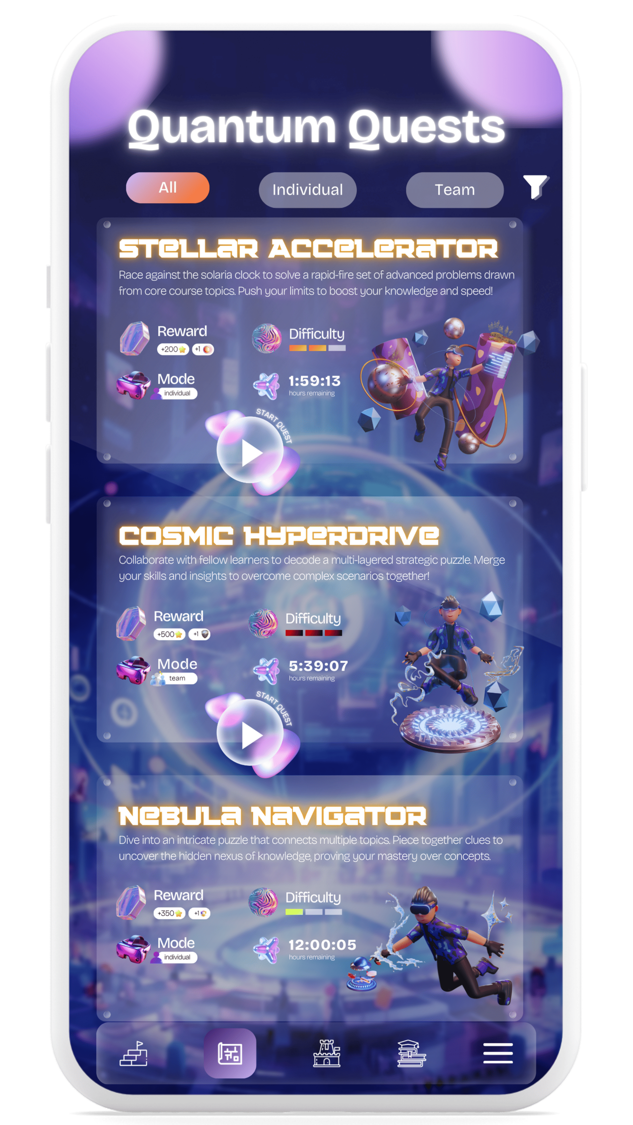 Quantum Quest Screen